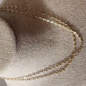 Vintage 18K GP Double Chain.